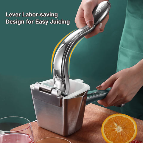 SUCCFLY detached strainer and stainless container for easy cleaning and pulp separation