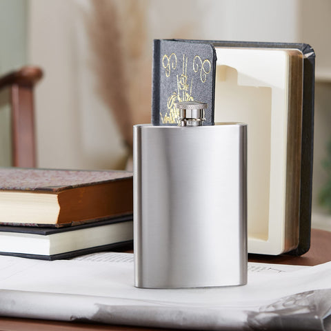 Suck UK open view revealing recessed 4 oz flask benefit: easy access and concealment