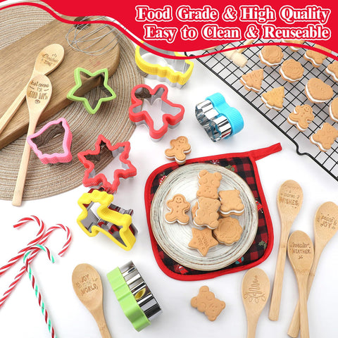 Suclain cookie cutters variety showing stainless-steel precision for shapes