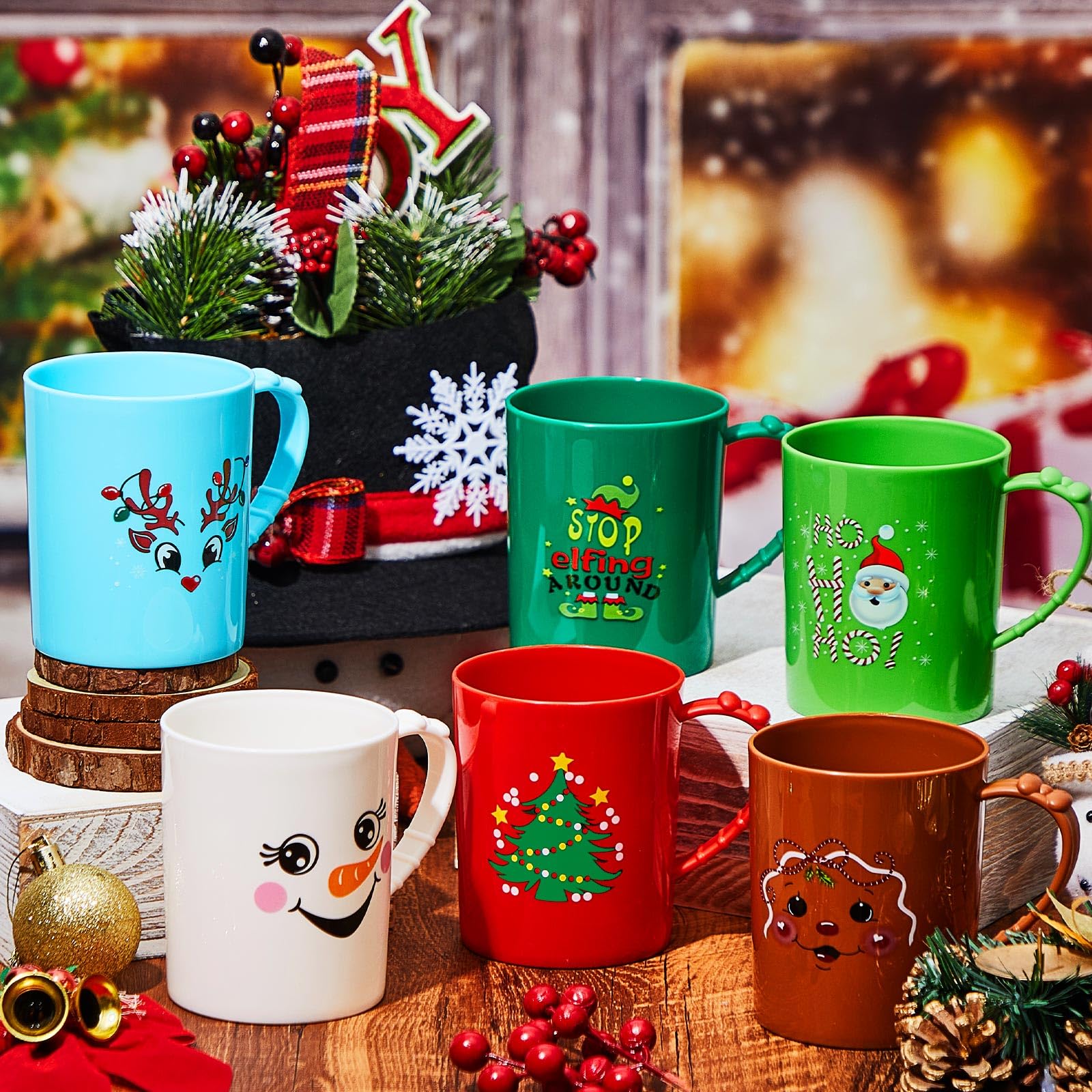 Suclain mug in use with hot cocoa showing warmth and holiday charm