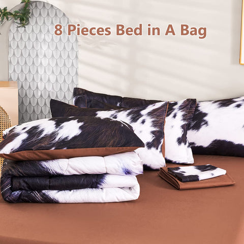 SUCSES styled bedroom with comforter set demonstrating farmhouse vibe and decor impact