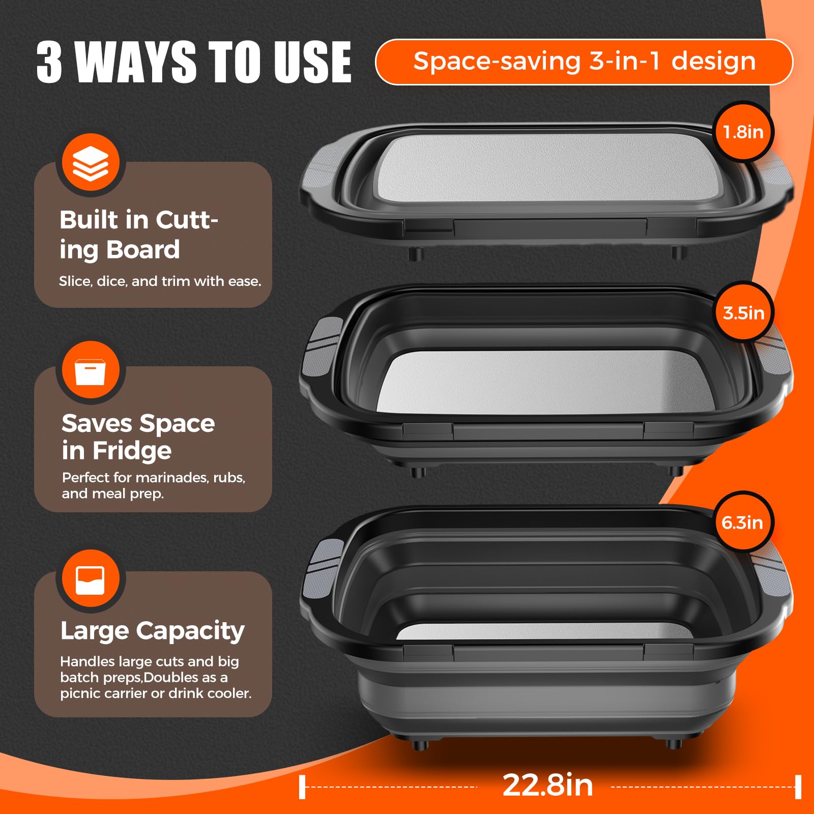 sufkodu tub collapsed flat for space-saving storage and transport