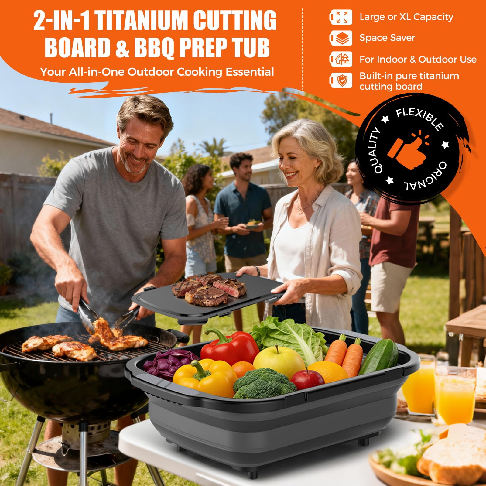 sufkodu close-up of titanium cutting surface for durable, hygienic prep