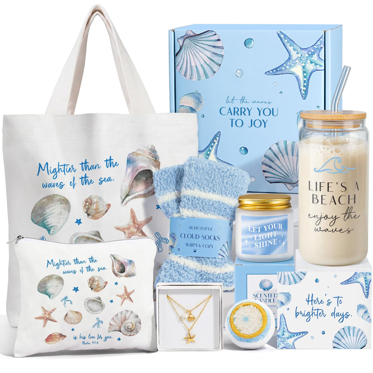 Suhctuptx front-of-box showing ocean-themed gift set which feels calming