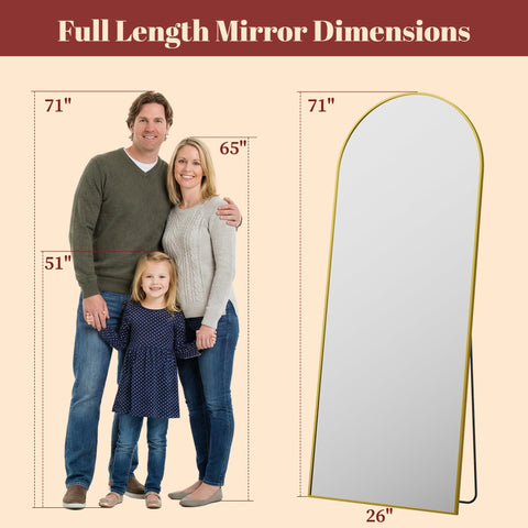 Suidia freestanding on included stand in bedroom, instant full-length dressing convenience