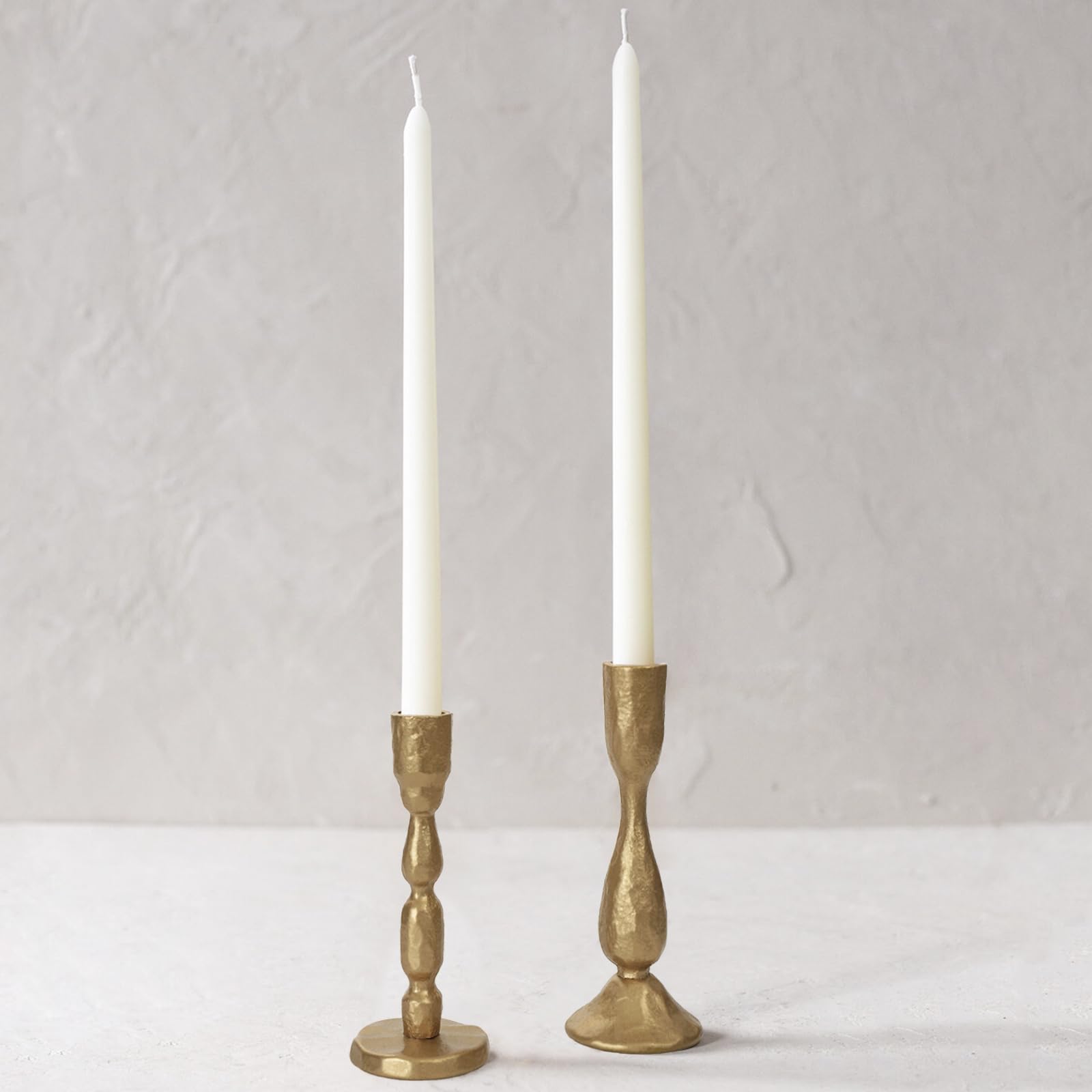 SUJUN front view of paired candle holders showing balanced silhouette and elegance