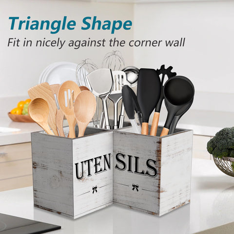 Suli styled on a countertop with decor to enhance farmhouse kitchen aesthetic