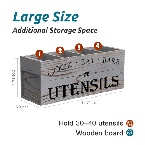 Suli close-up of four compartments showing separation and tidy utensil storage benefit