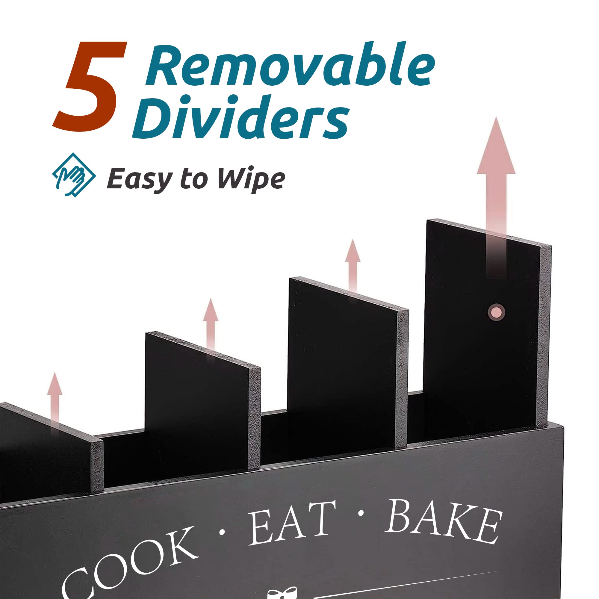 Suli utensil holder in use with spatulas and spoons kept reachable during cooking
