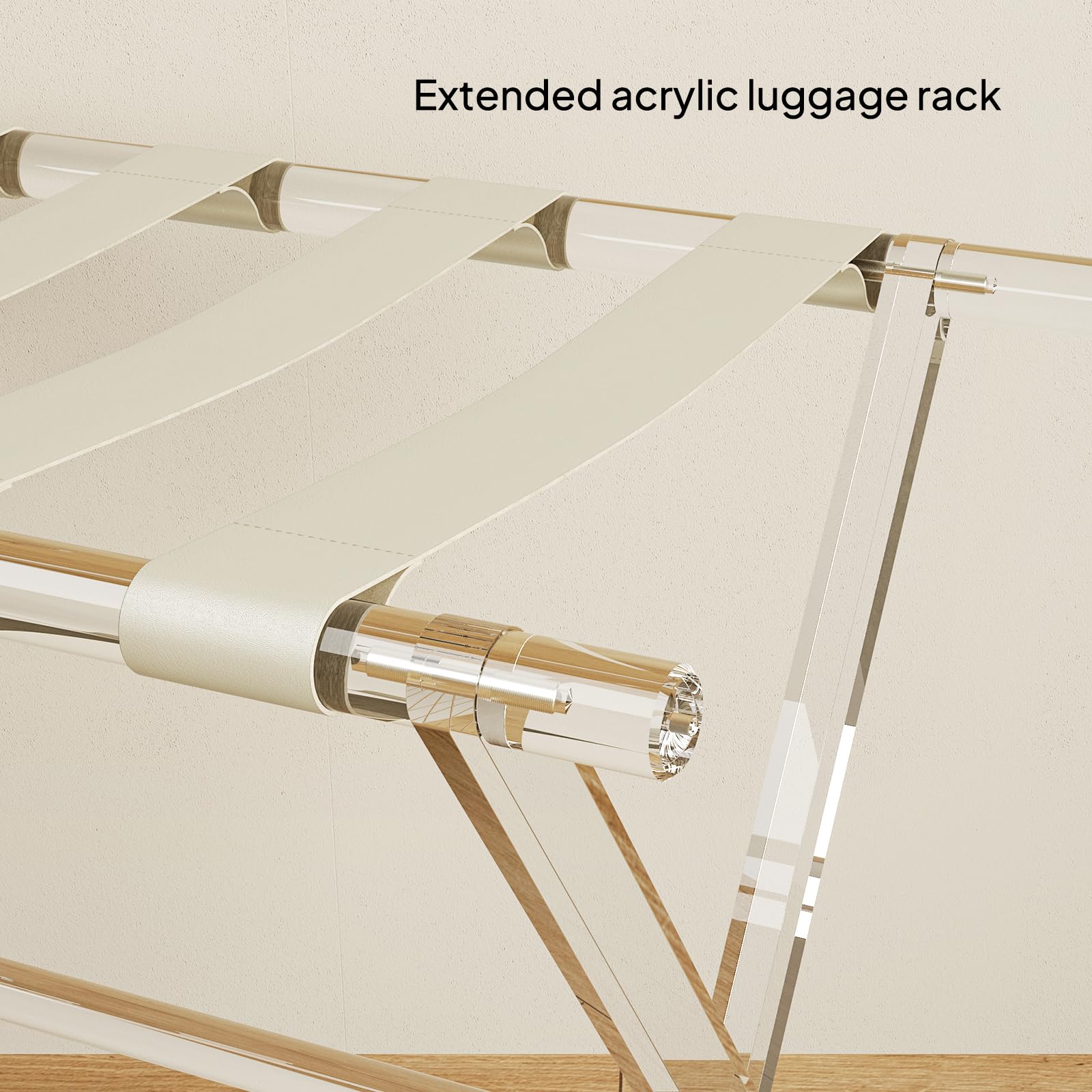 Sumerflos acrylic edge detail highlighting transparent finish and modern look