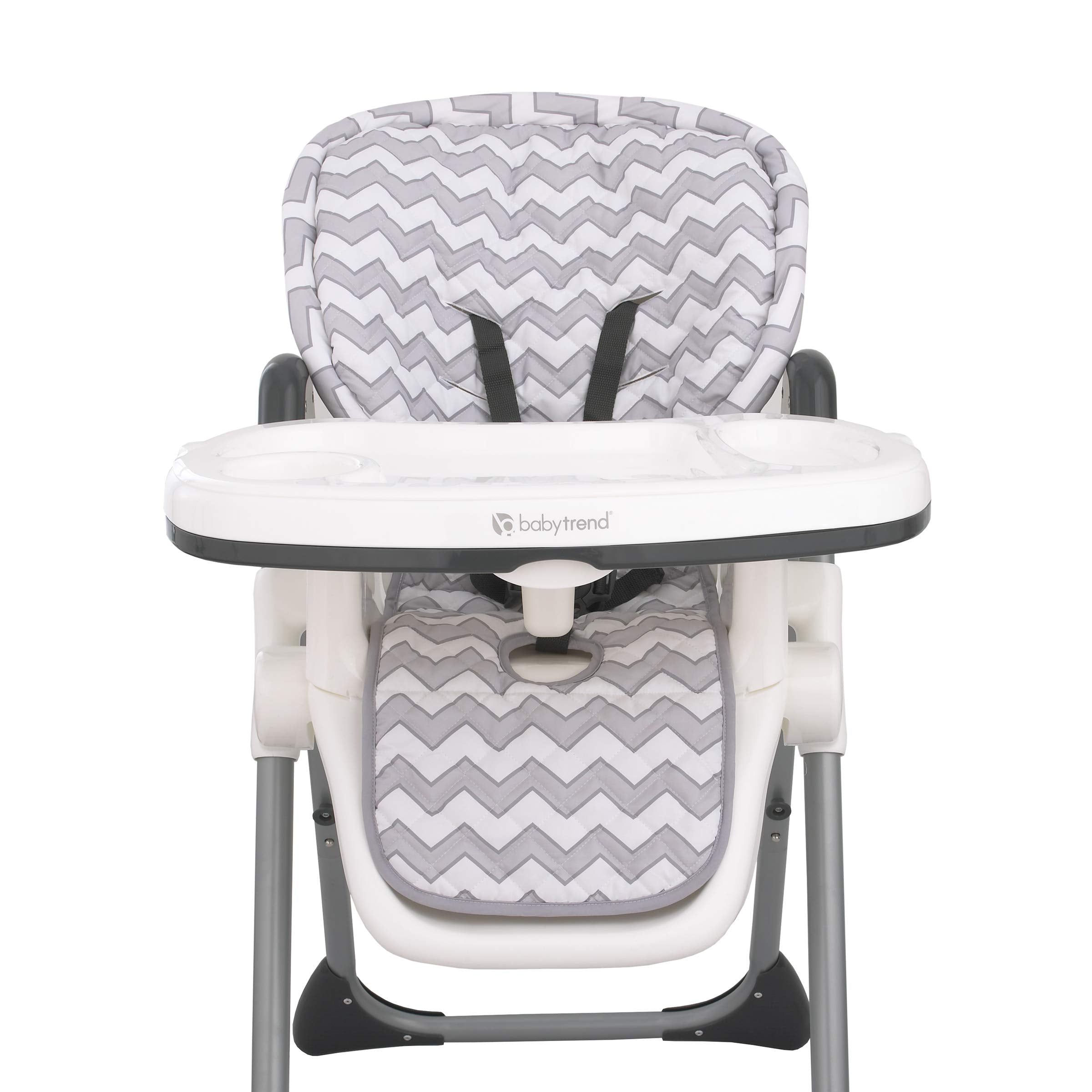 Sumersault front view of pad showing gray chevron pattern and cozy cushioning benefit