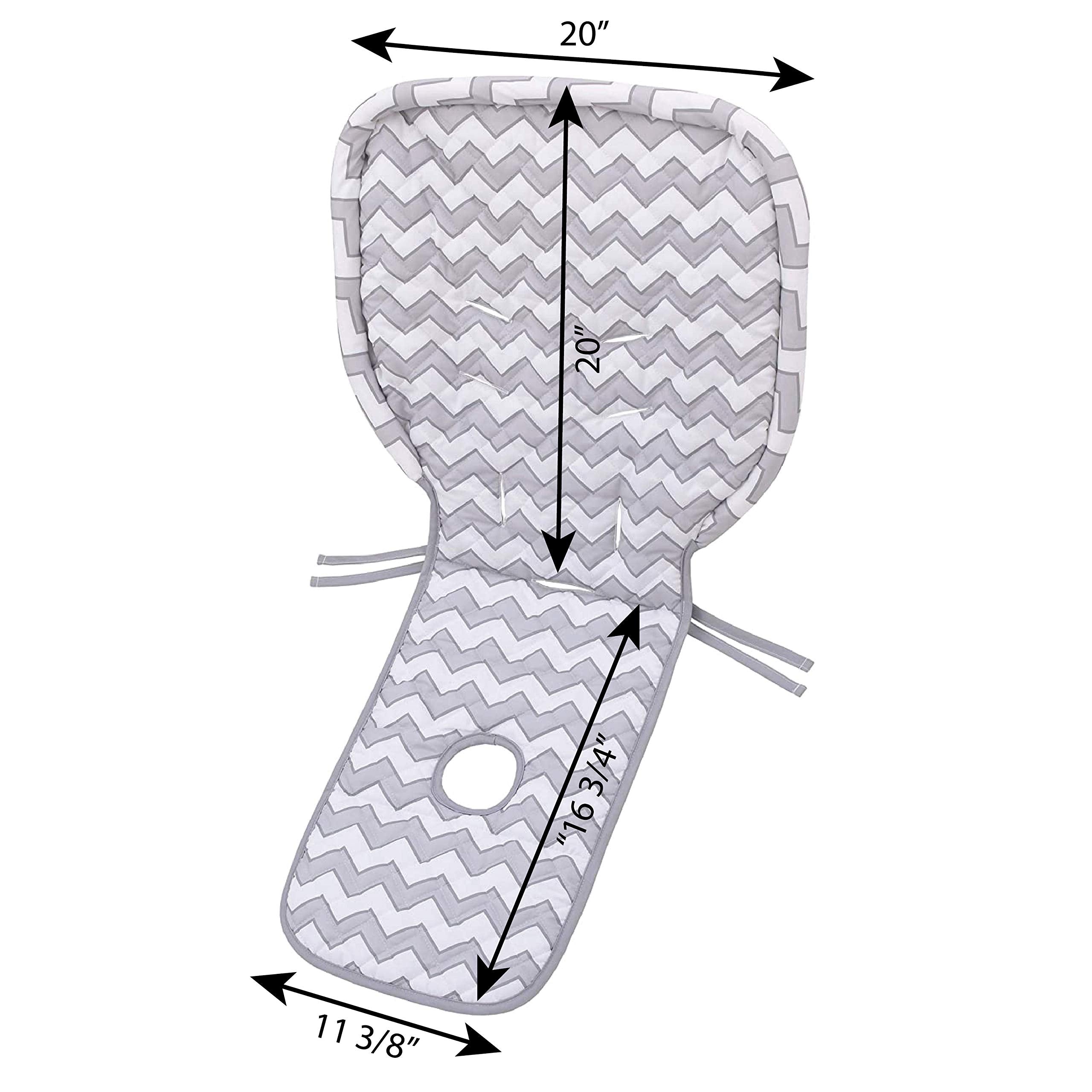 Sumersault pad next to measuring tape illustrating approximate 20 by 37 inch sizing