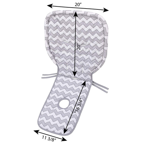 Sumersault pad next to measuring tape illustrating approximate 20 by 37 inch sizing