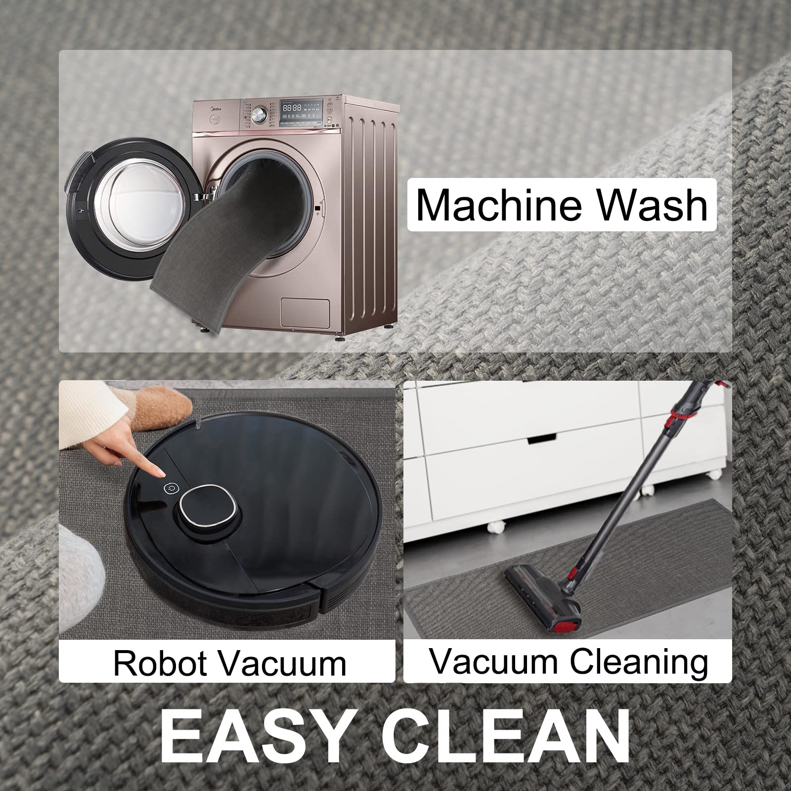 SUMLANS product label and care instructions highlighting machine-washable benefit