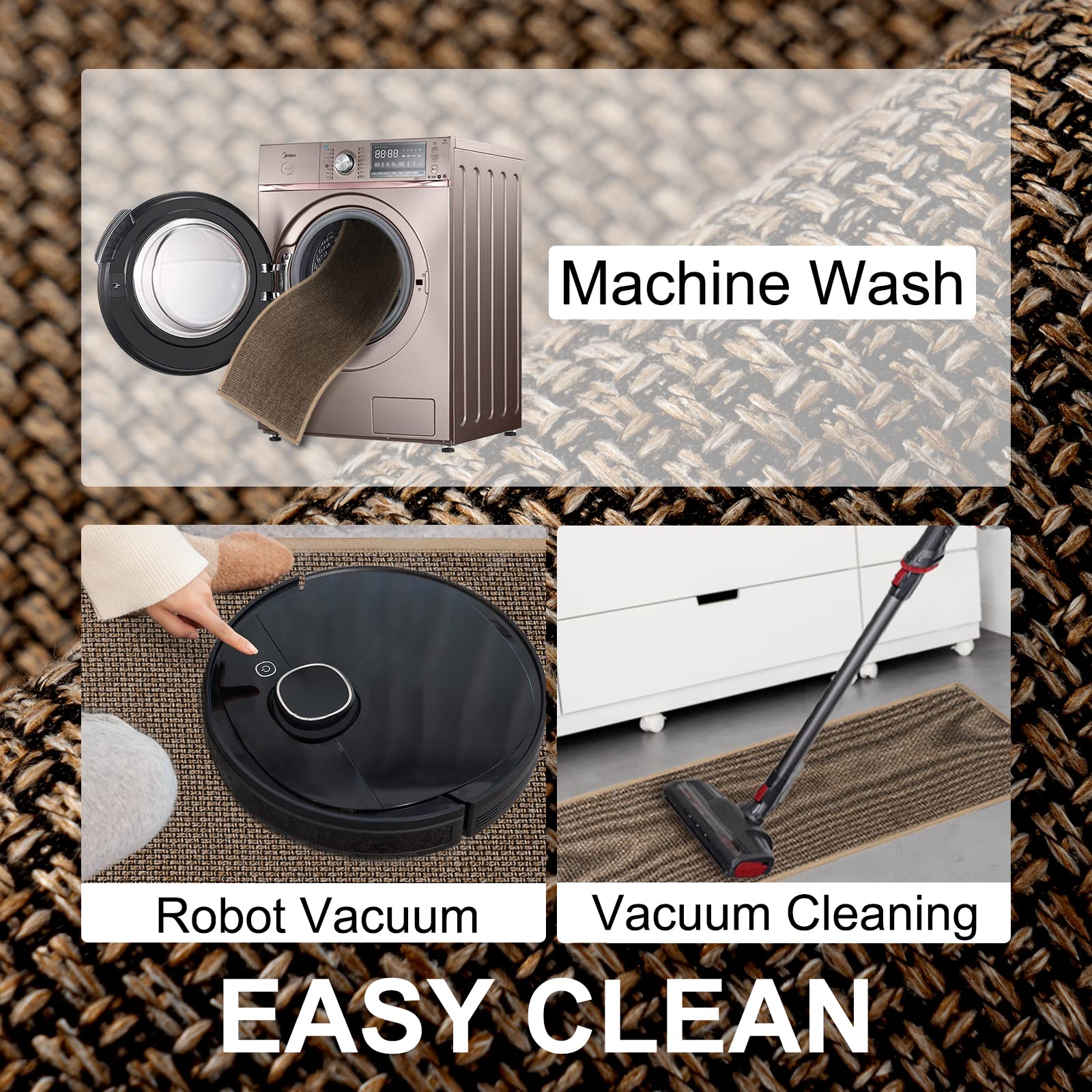 SUMLANS washing machine safe label signaling easy machine-clean maintenance