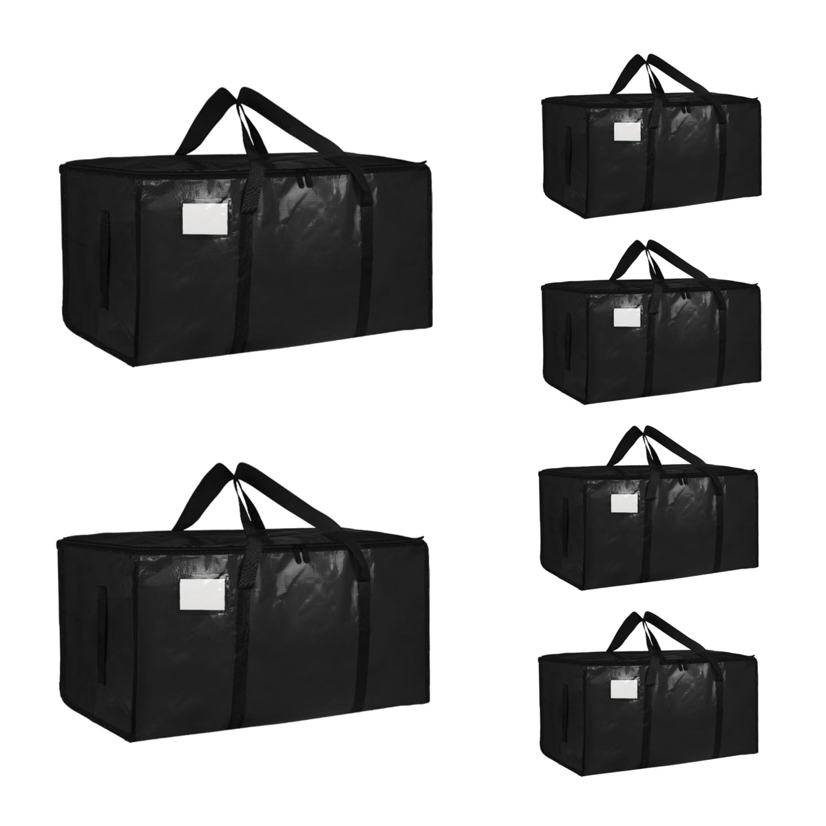 SummitFlare front view of six-pack moving bags showing capacity and convenience
