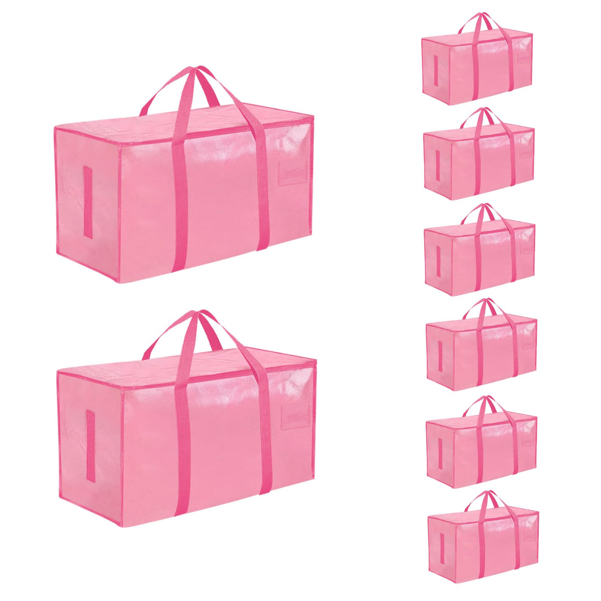 SummitFlare front view of pink moving bag showing capacity and ready-to-use convenience