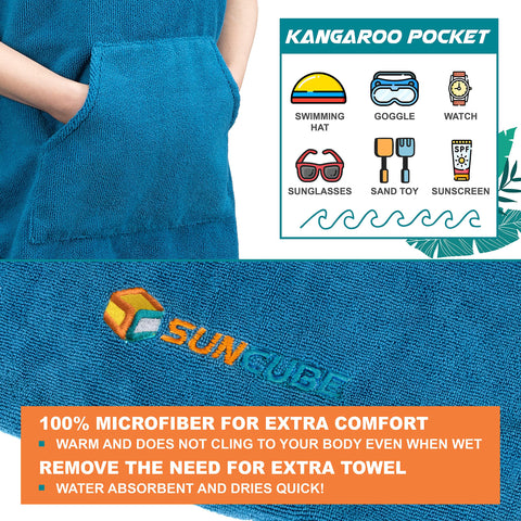 SUN CUBE large front pocket and roomy hood showing storage convenience