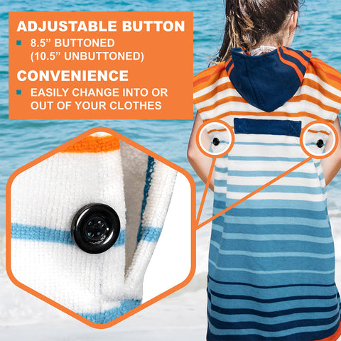 SUN CUBE poncho beside ruler showing dimensions and proper size fit