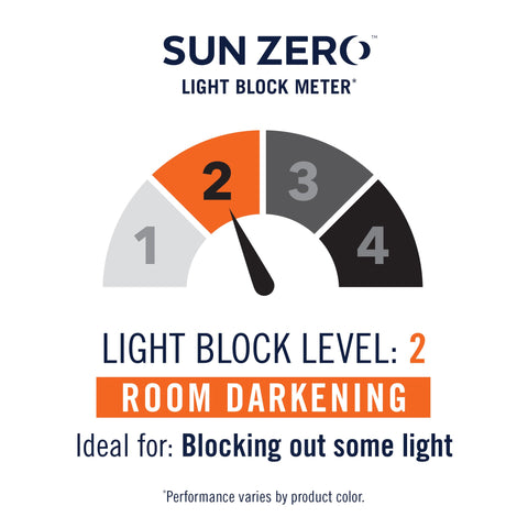 Sun Zero Barrow curtains in living room demonstrating noise reduction and style