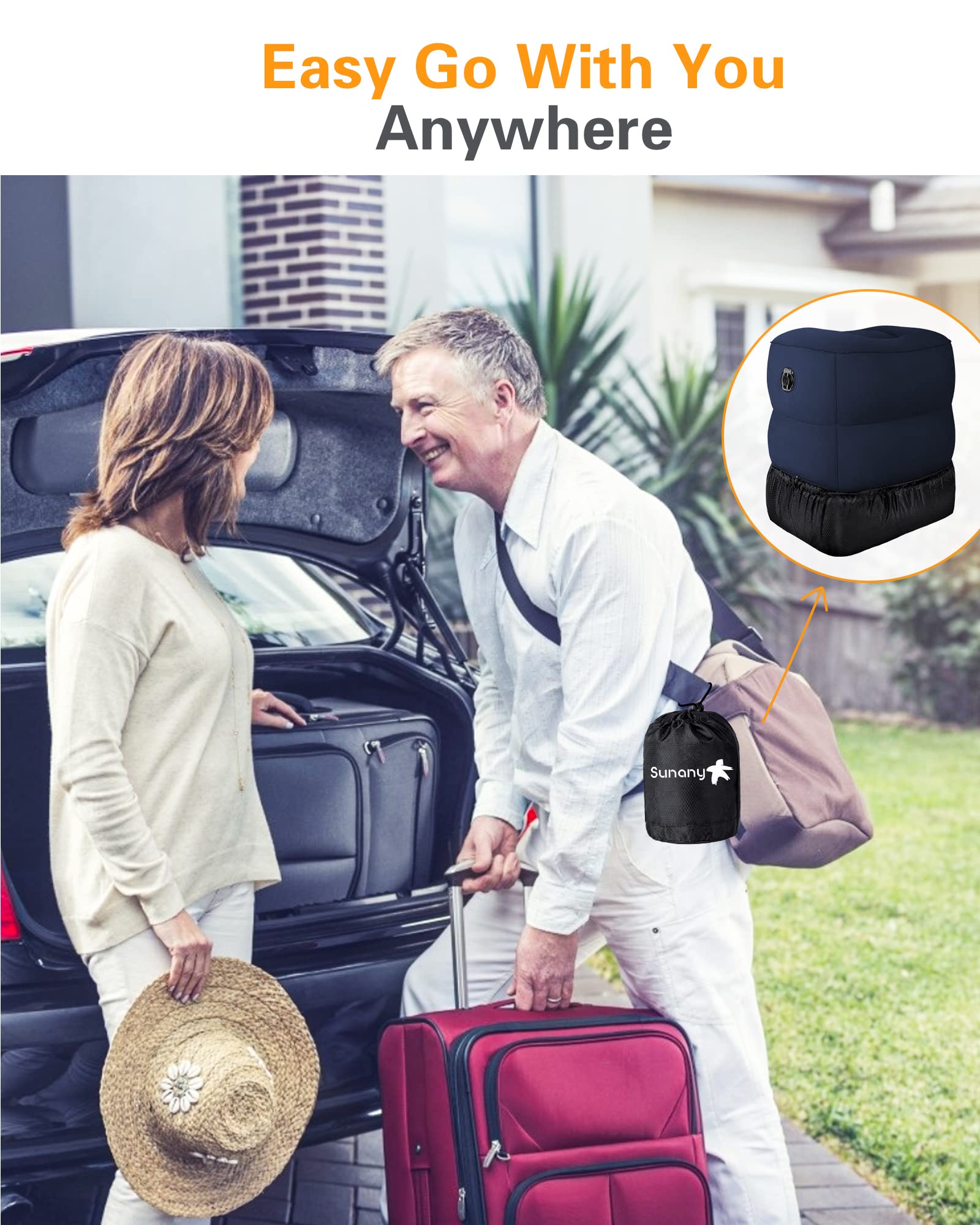 Sunany included accessories eye mask and earplugs enhancing travel rest