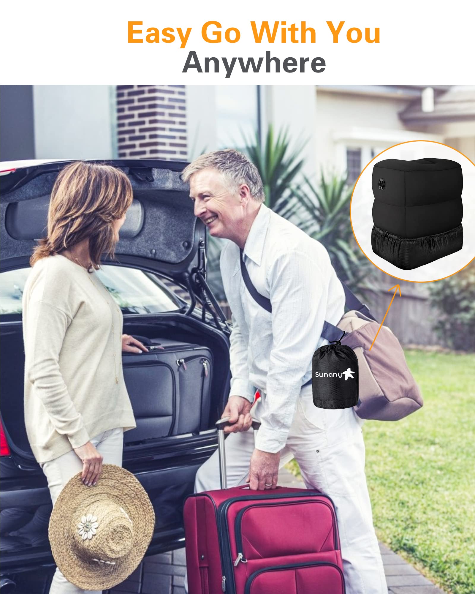 Sunany included accessories laid out for immediate travel convenience