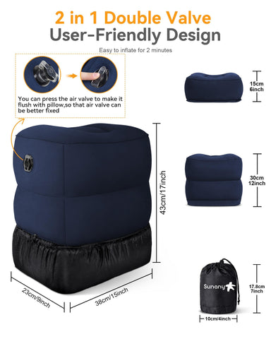Sunany packed in drawstring bag showing compact size for travel
