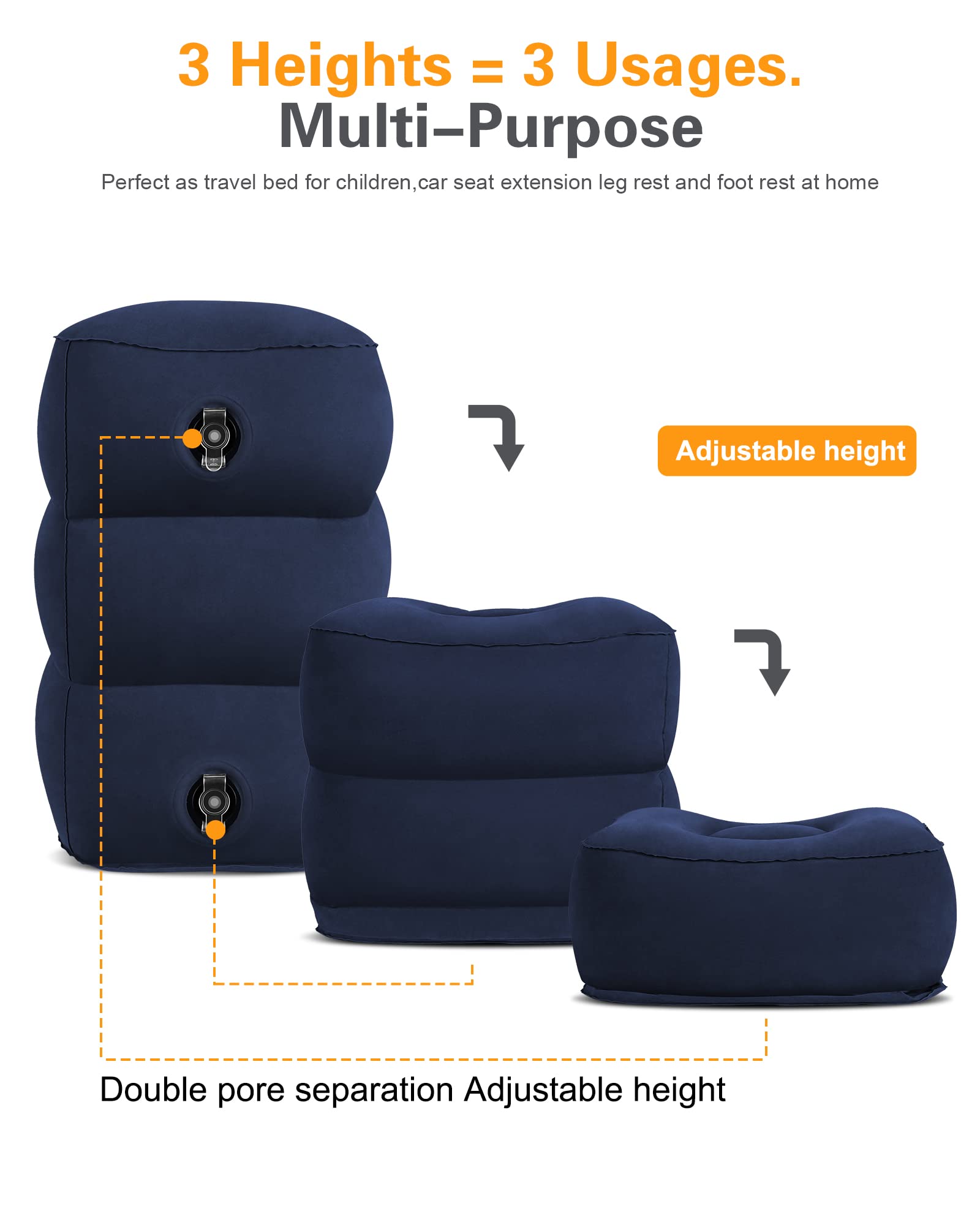 Sunany double-valve detail demonstrating easy inflation and fast deflation