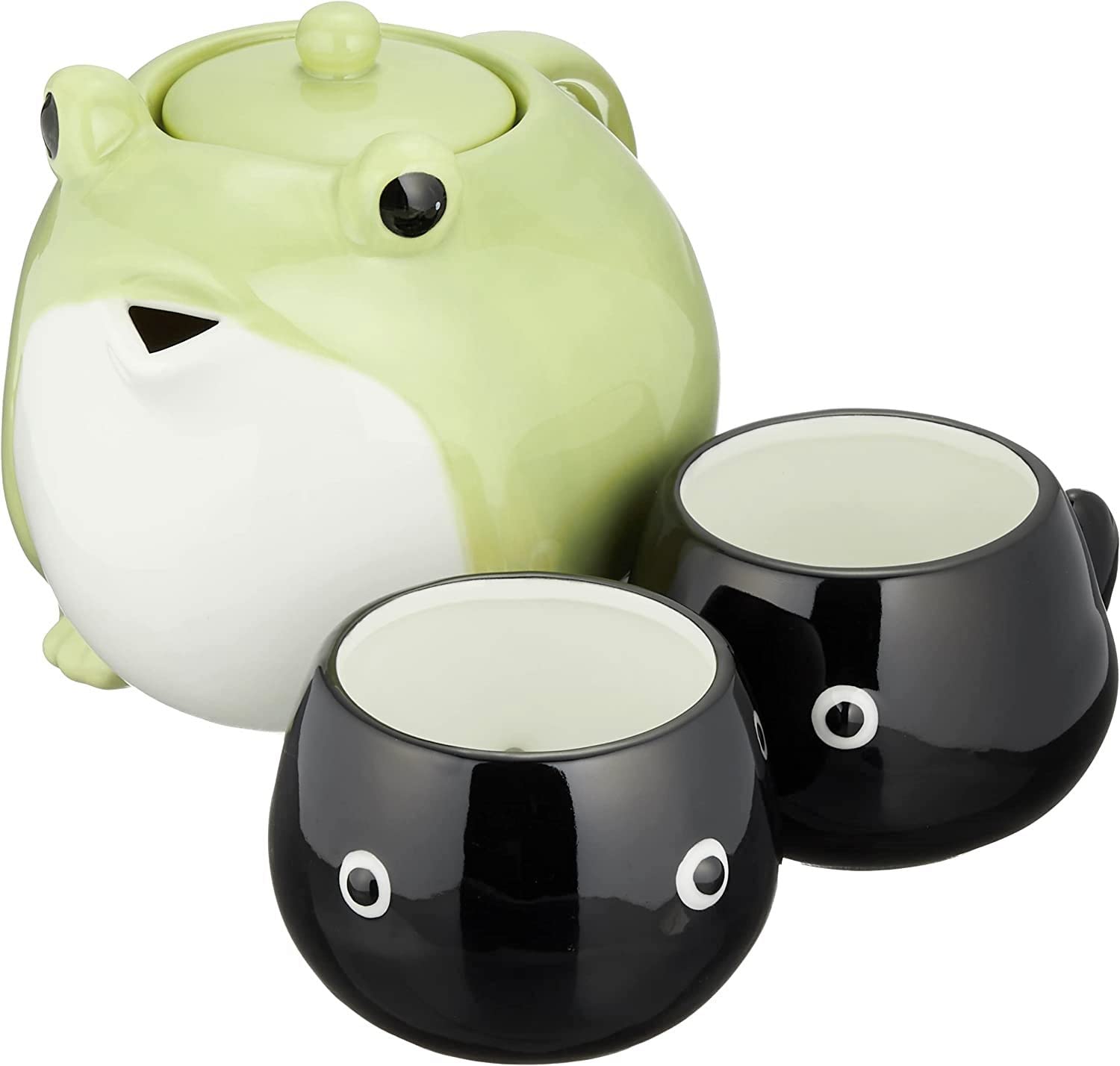 Sunart frog teapot front view showing charming design and easy handling