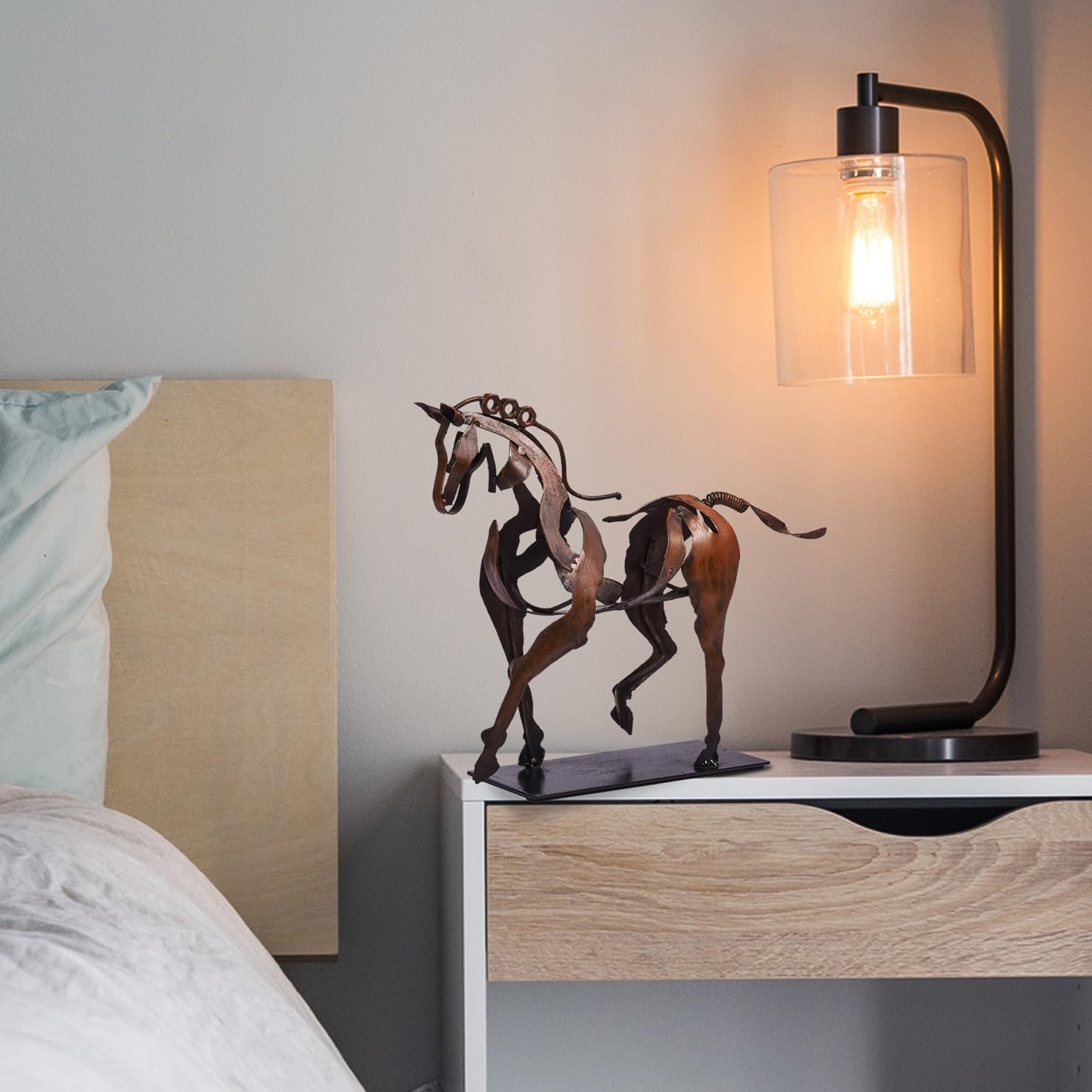 SunBlogs Art statue on shelf proving compact size and styling flexibility