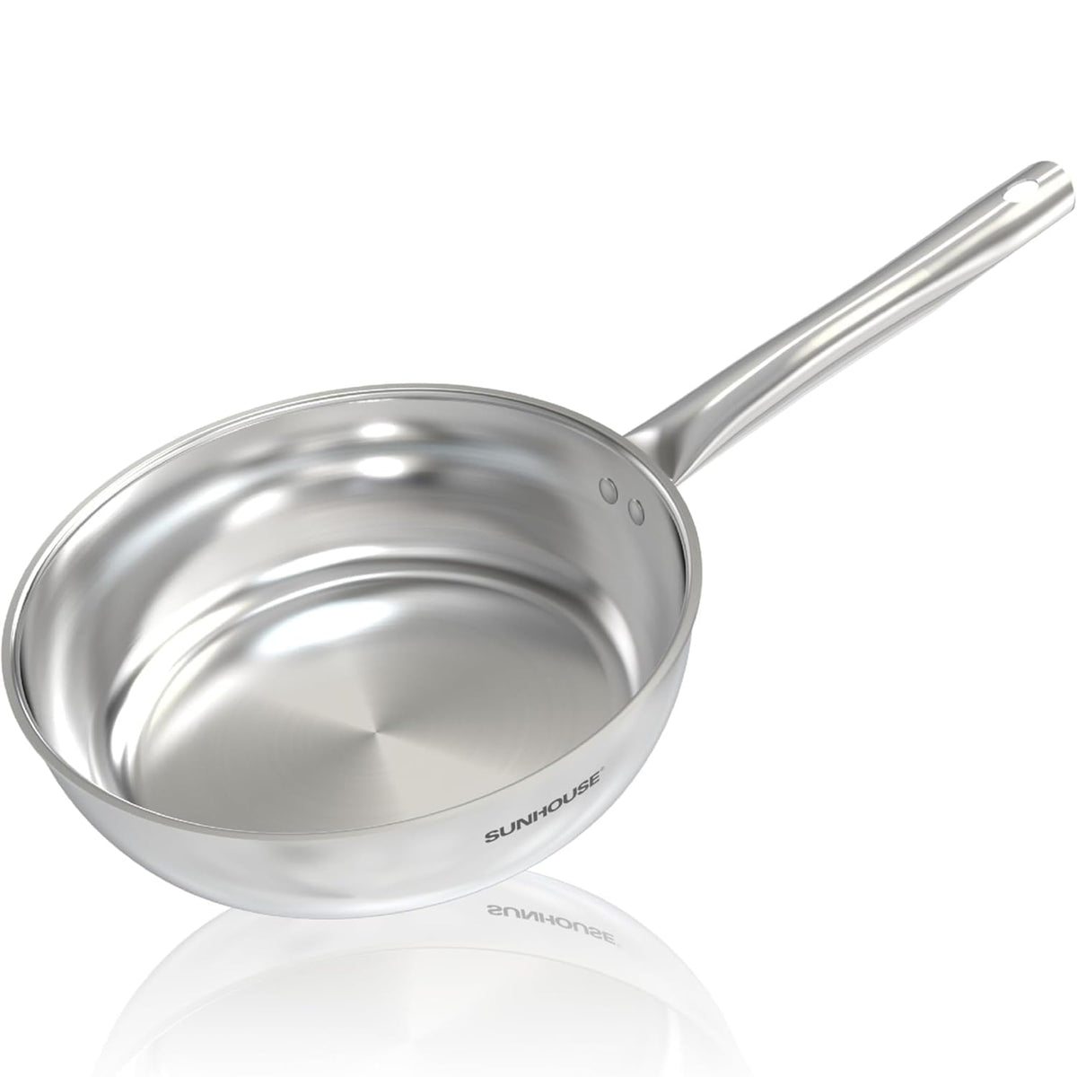 Sunhouse front view of 9-inch pan showing sleek design and robust build