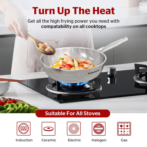 Sunhouse ergonomic stay-cool handle close-up for safe comfortable grip