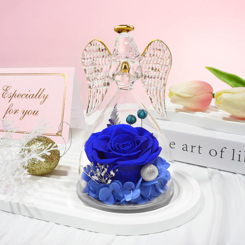 Sunia side profile of angel figurine highlighting elegant silhouette and protection