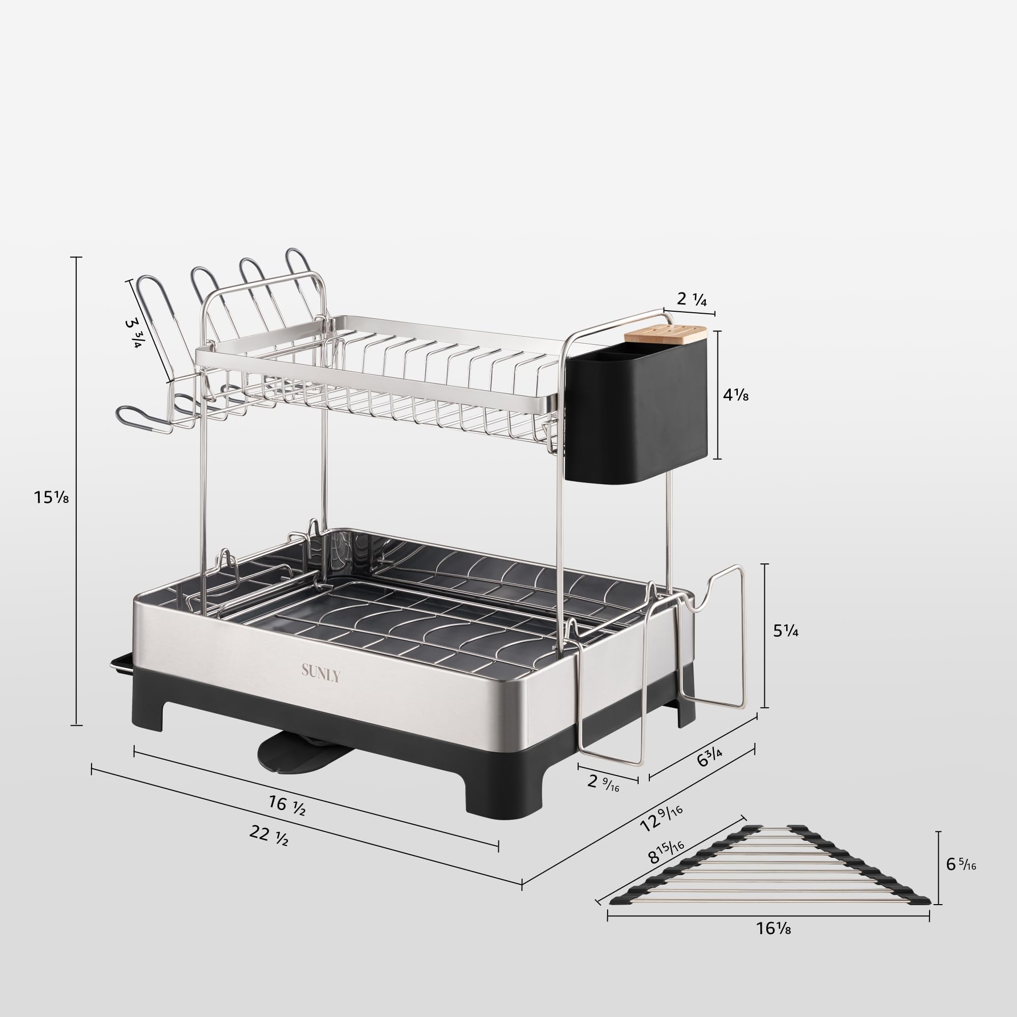 SUNLY knife slot and utensil caddy organizing tools for safe storage