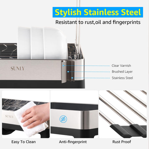 SUNLY roll-up dish mat used as trivet and drainer for flexible countertop use