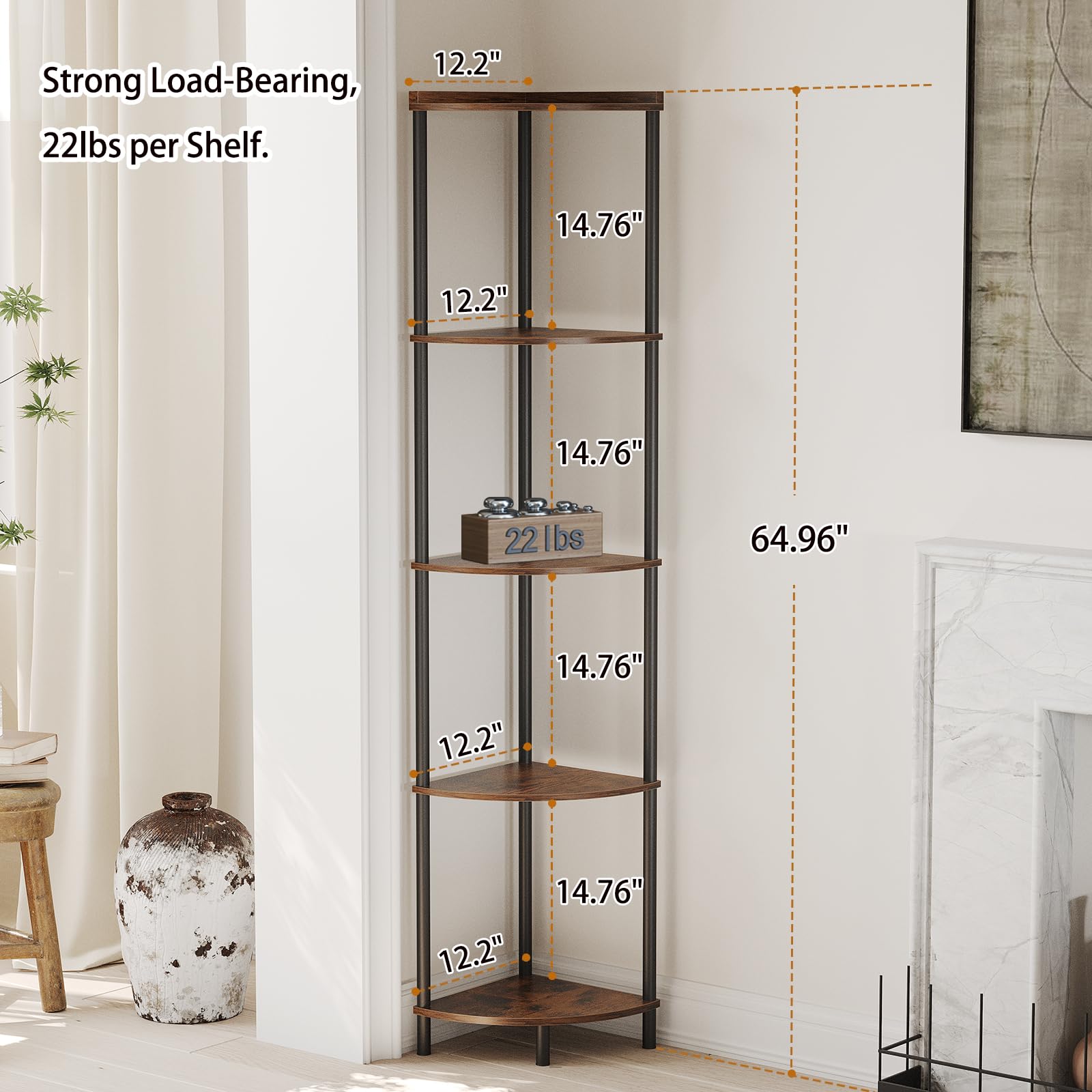 SUNMORY close-up of wood-grain MDF shelf highlights durable finish and warm look