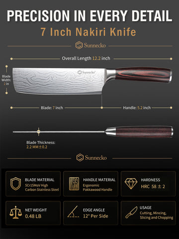 Sunnecko nakiri lifestyle kitchen setting showing professional performance at home