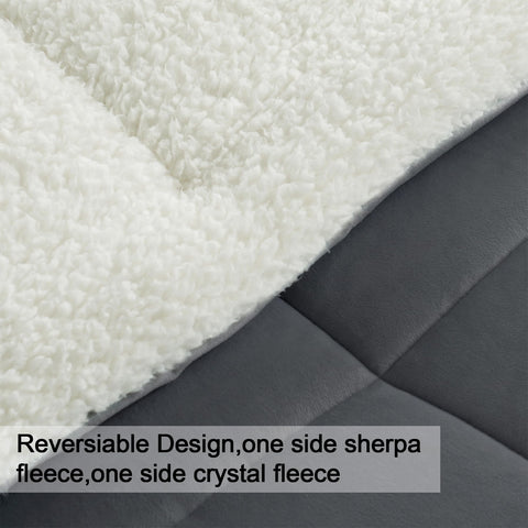 SunNewt comforter unboxed and fluffed showing easy setup and loft activation