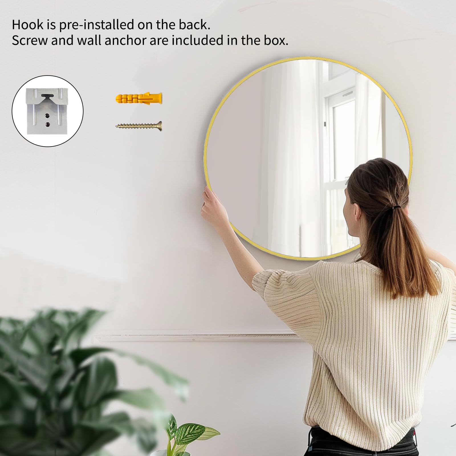 Sunniry included hardware and mounting kit displayed for easy installation