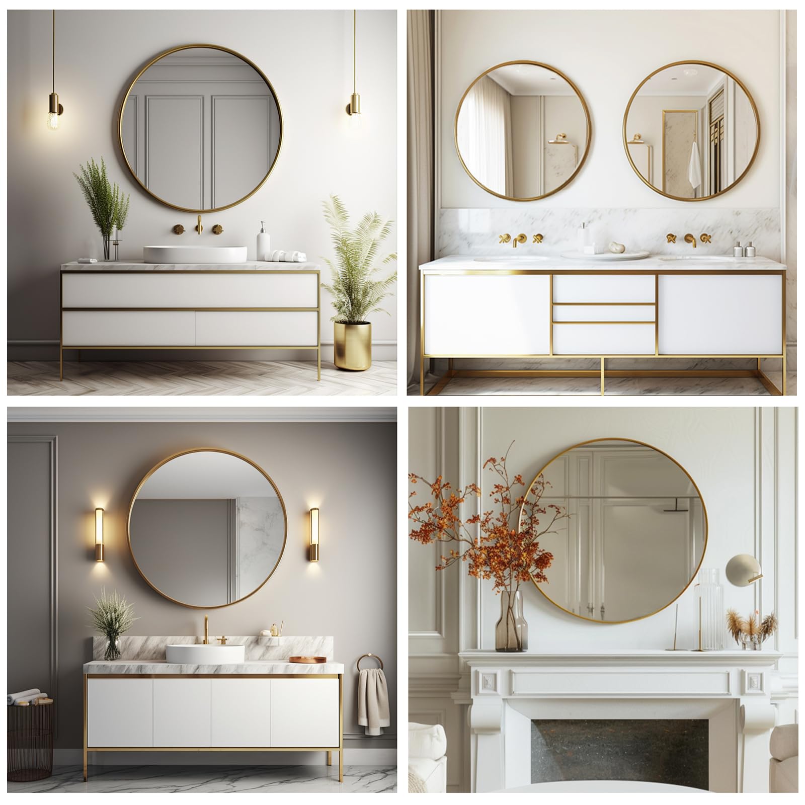 Sunniry mirror size comparison with person to show 20-inch scale and fit