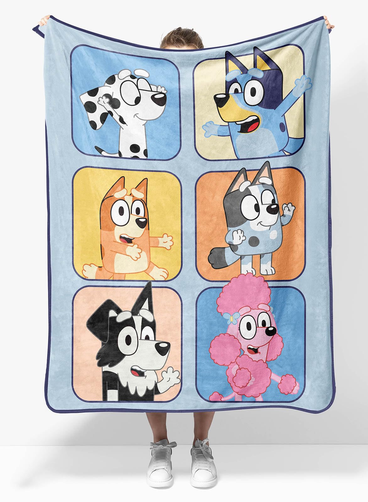 Sunny Side Up Bluey front packaging showing cheerful character art and compact size