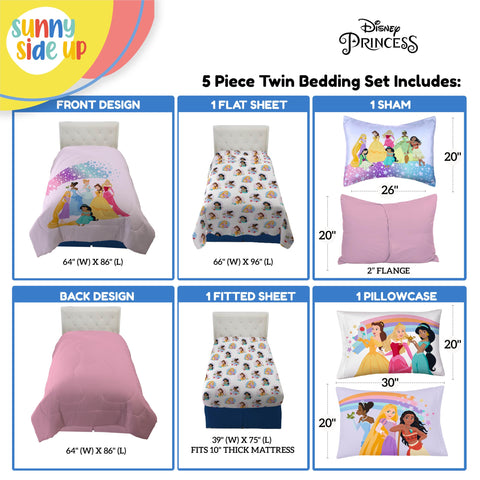Sunny Side Up pillowcase and sham displayed on bed adding coordinated character appeal