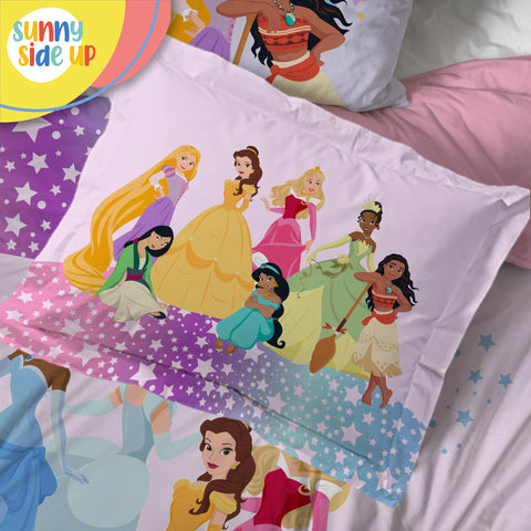 Sunny Side Up comforter with ruler for scale, helps visualize full-size fit