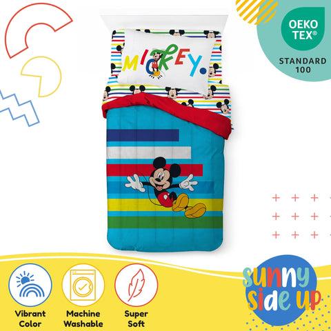 Sunny Side Up Mickey styled bedroom scene showing vibrant decor and child-friendly look