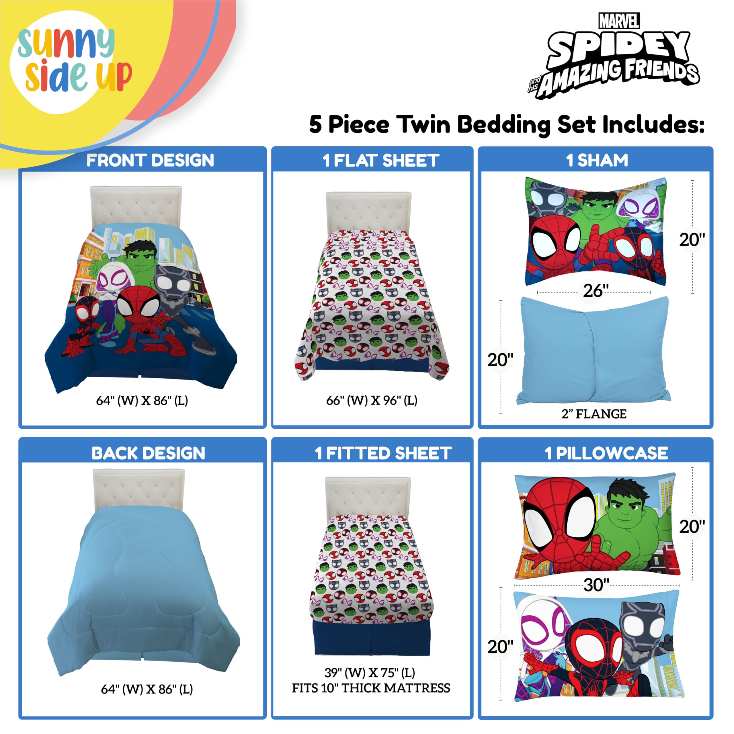 Sunny Side Up pillow and sham close-up showing print details, adding decorative flair