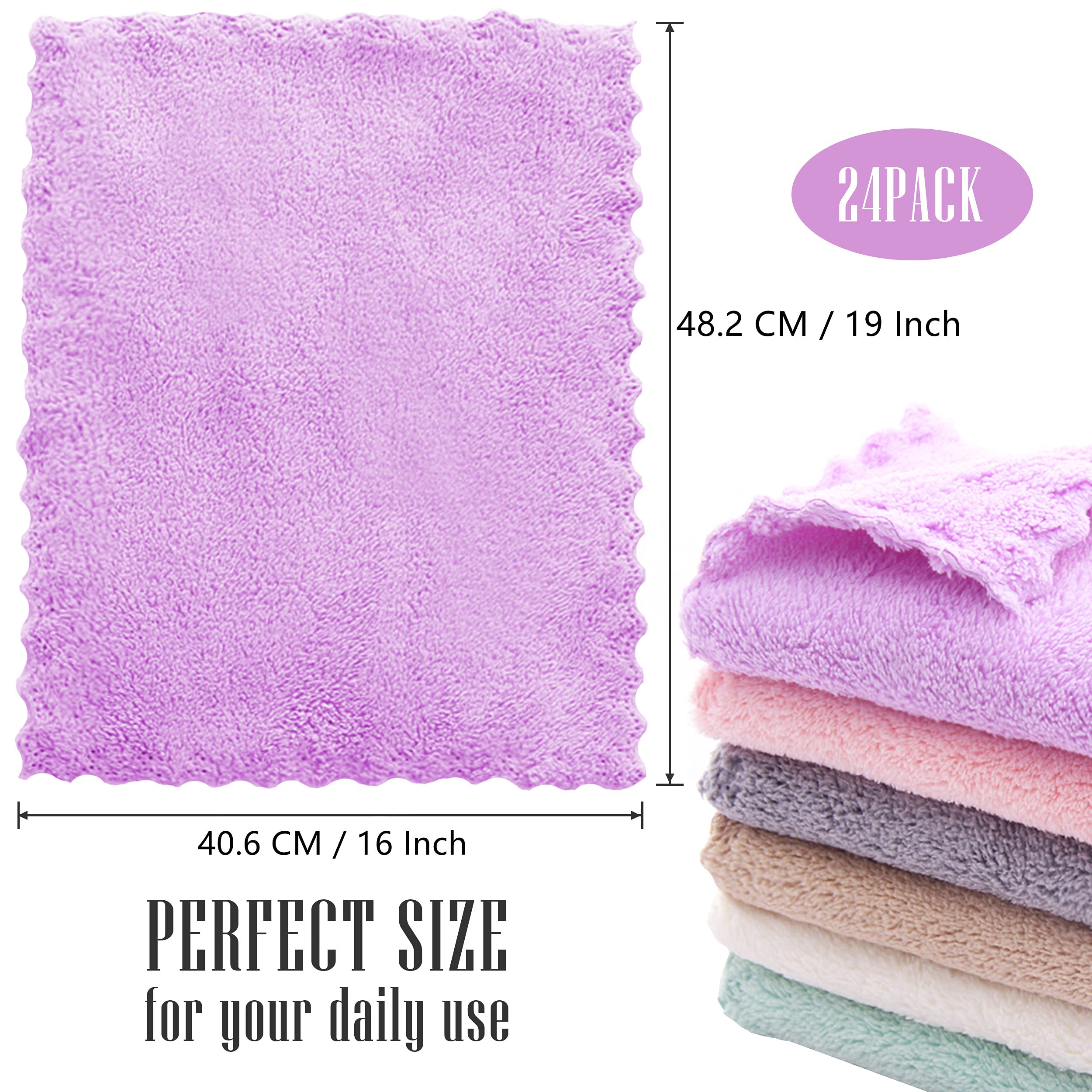 Sunny zzzZZ close-up of coral fleece texture highlighting lint-free absorbency