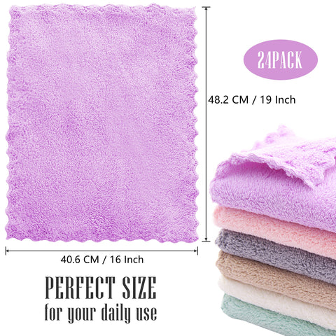 Sunny zzzZZ close-up of coral fleece texture highlighting lint-free absorbency