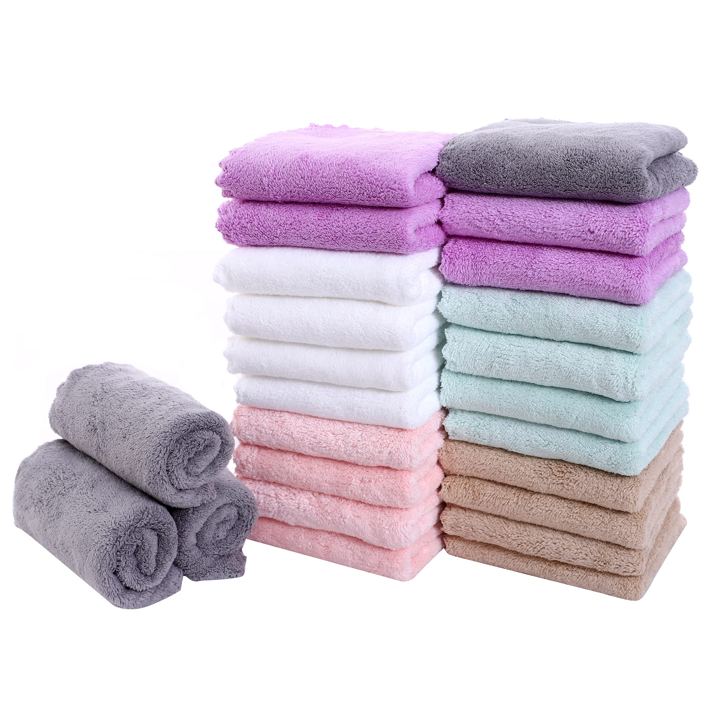 Sunny zzzZZ front packaging showing 24 colorful dishcloths and value pack benefit