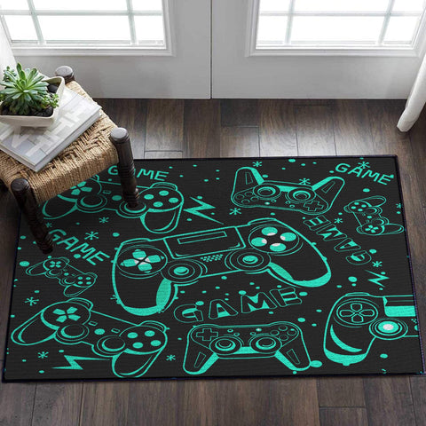 Sunnycitron child sitting and playing on rug showing comfort and durability