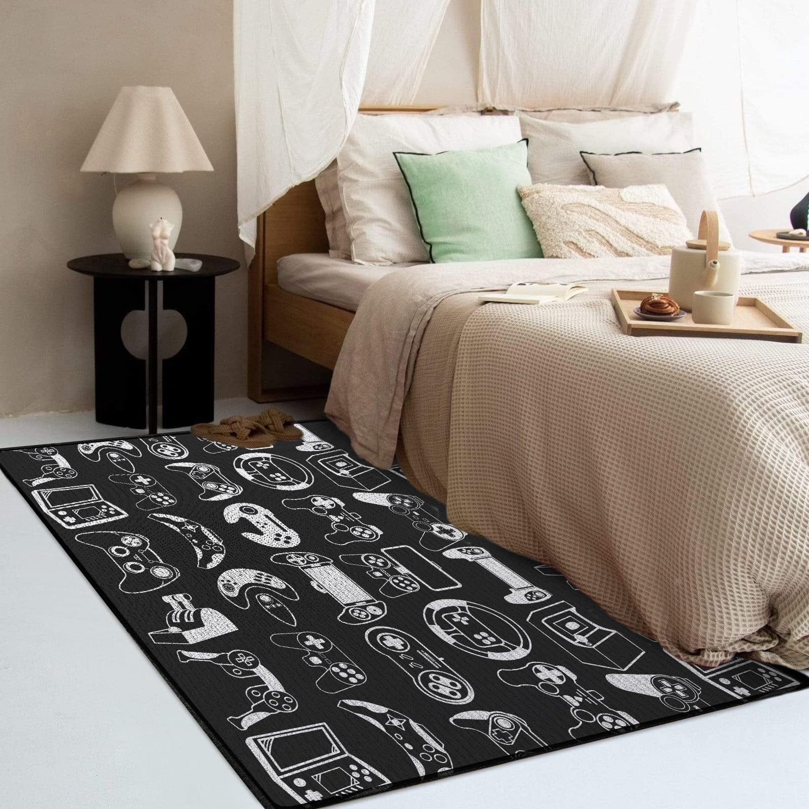 Sunnycitron in a bedroom beside a gaming chair illustrating themed decor fit